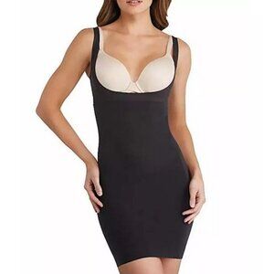 Assets by Sara Blakely Spot-On Slimmers Open Bust Torsette Shaper Slip Medium